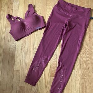 Victoria’s Secret Victoria Sport Womens Medium Sports Bra & Knockout Tights set